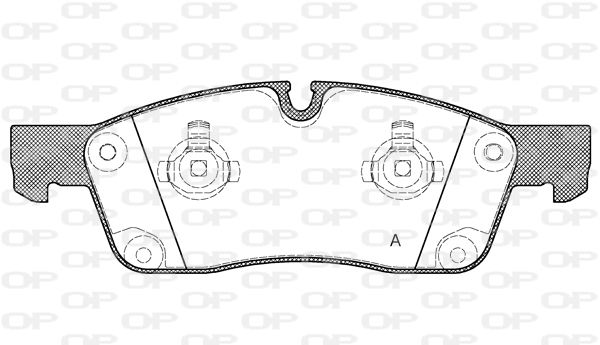 OPEN PARTS Комплект тормозных колодок, дисковый тормоз BPA1430.10